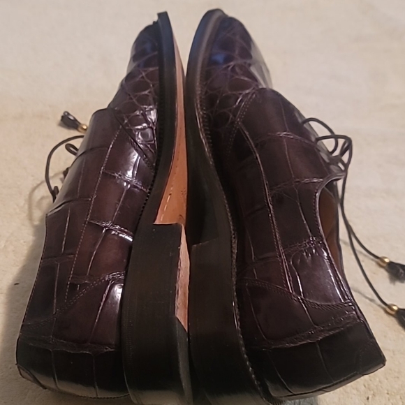 Brass boot mens alligator shoes - Picture 5 of 6